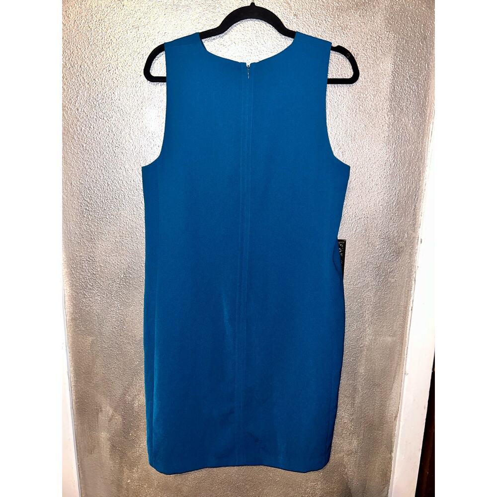 Vince  Dark Academia  Preppy  Professional  Blueish Green  Sleeveless  Dress